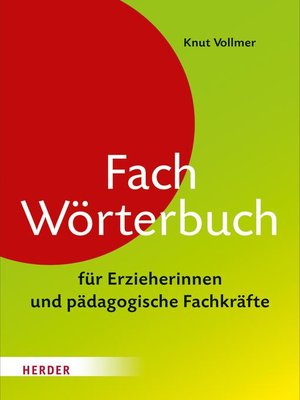 cover image of Fachwörterbuch für Erzieherinnen und pädagogische Fachkräfte